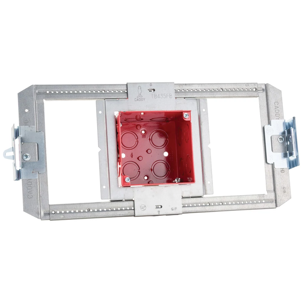Product image for Caddy TBTFB HD Telescoping Bracket T-Grid Assembly, Fire Alarm Box