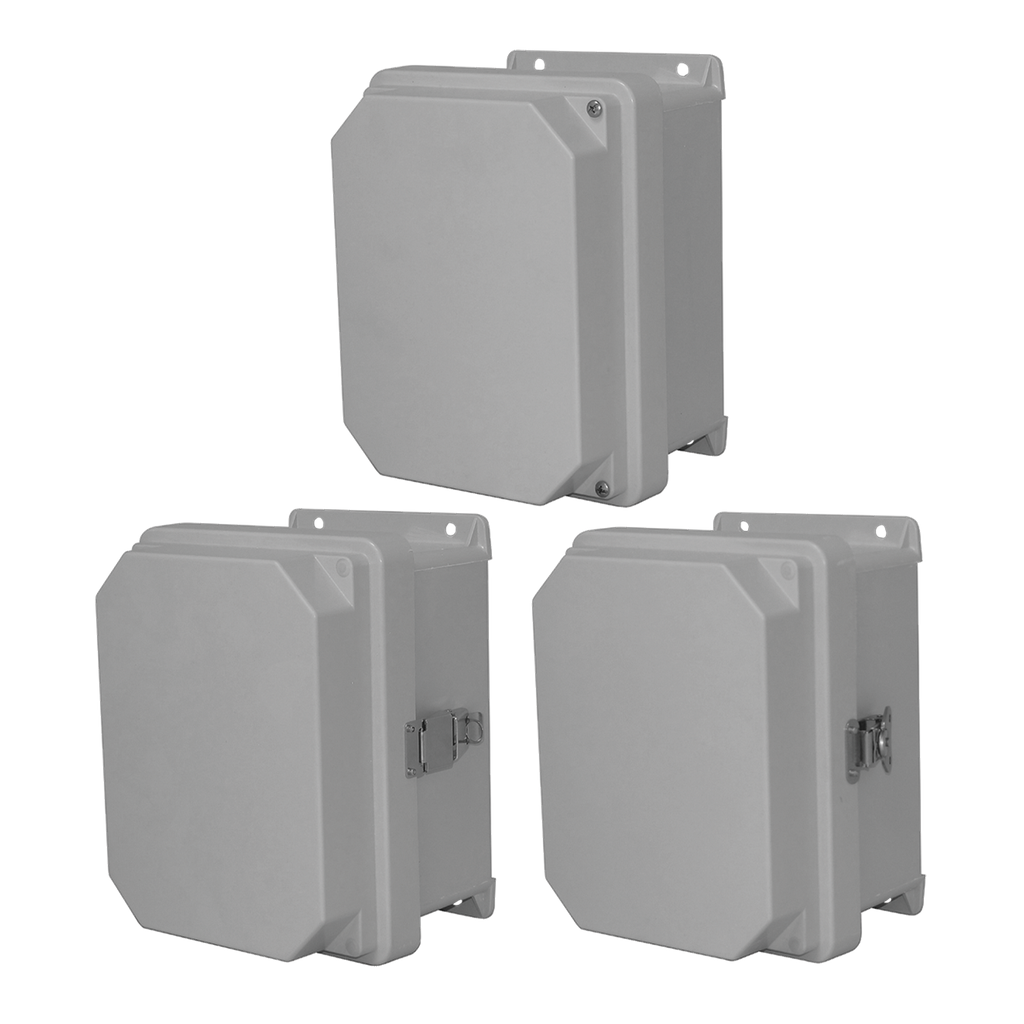 Hoffman RVJ1210NHWLL2 RVJ Raised Opaque Cover Type 4X, 13.32x11.32x5.60, Lt Gray, FRP, NHWLL Product image for Hoffman RVJ1210NHWLL2 RVJ Raised Opaque Cover Type 4X, 13.32x11.32x5.60, Lt Gray, FRP, NHWLL
