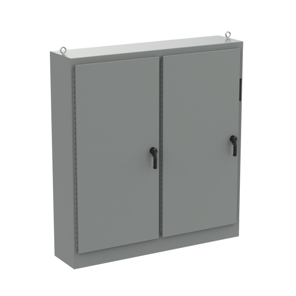 Hoffman A84XM7818FTCLP4 Free-Stand Disconnect with Quick-Release Hinge, Type 4, 84.12" x 78.5" x 18.12", Gray, Steel Product image for Hoffman A84XM7818FTCLP4 Free-Stand Disconnect with Quick-Release Hinge, Type 4, 84.12" x 78.5" x 18.12", Gray, Steel