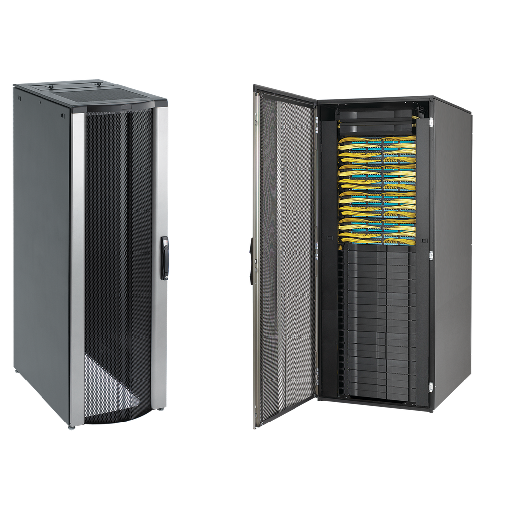 Product image for Hoffman PNC2079B PROLINE CONNECTEK Communications (Patch) Cabinet, 2000x 700x 900mm, Black, Steel