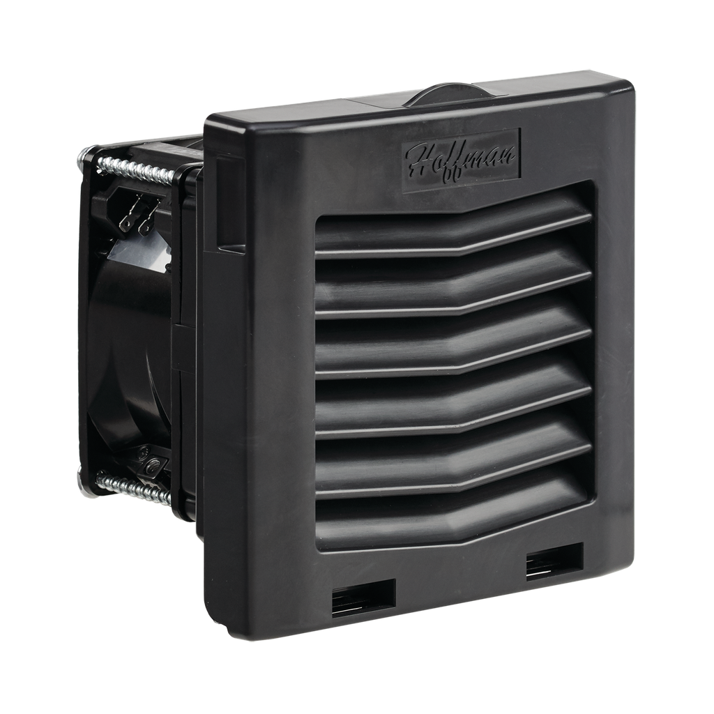 Hoffman HF0416413 HF04 Side-Mount Filter Fan, 115V, 21 CFM, Black Product image for Hoffman HF0416413 HF04 Side-Mount Filter Fan, 115V, 21 CFM, Black