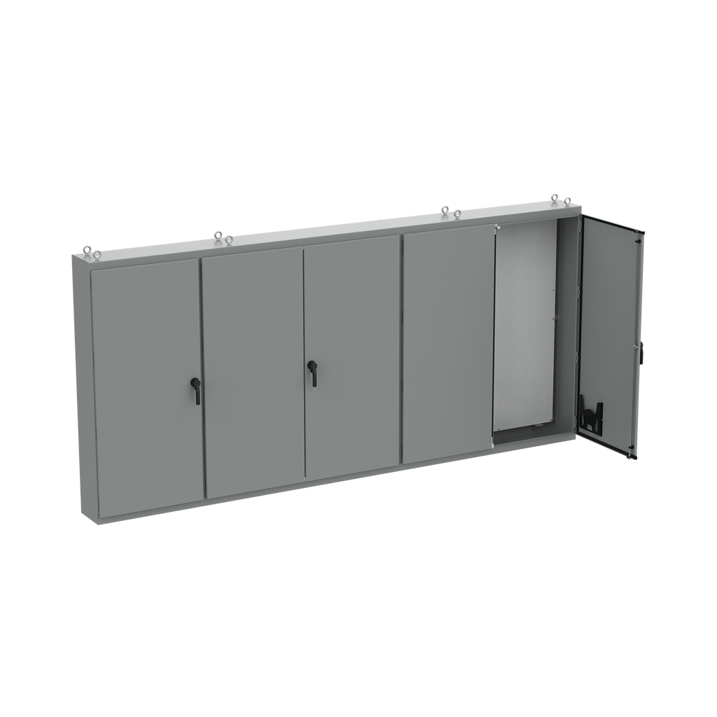 Product image for Hoffman A86M5EG Free-Stand, Multi-Door, Type 12, 86.12x187.00x14.12, Gray, Steel