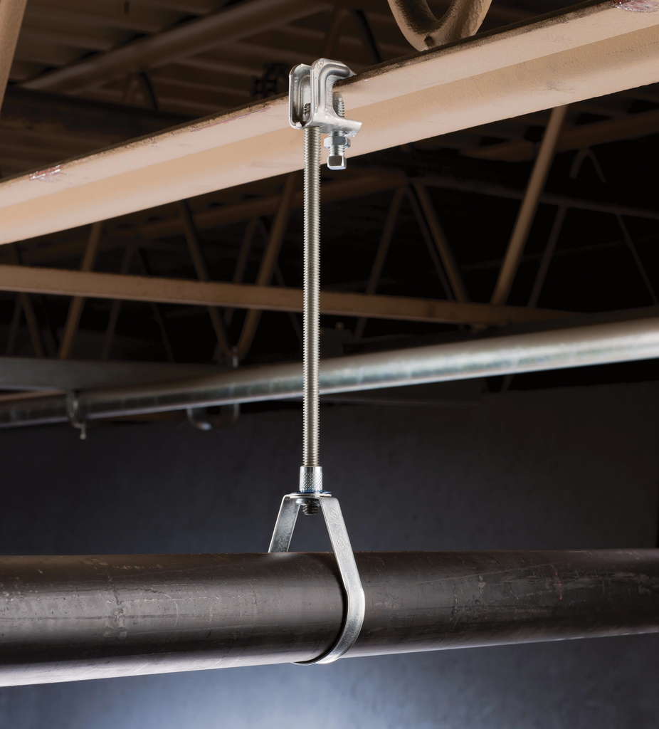 Standard Duty Loop Hanger, 2 1/2" Pipe, 2.875", 3/8" Rod