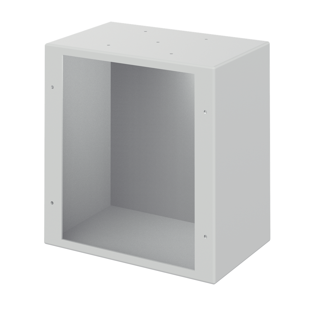 Product image for Hoffman LLB252512 Solid-Back Body, fits 250x 250mm, Lt Gray, Steel