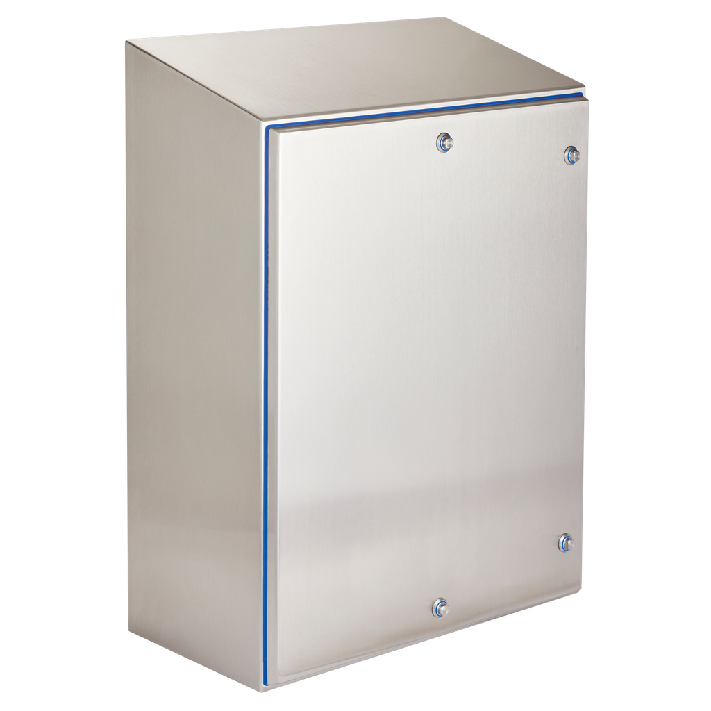 Hoffman HSDH242408SS HyShed Hinge Cover Enclosures, Type 4X, 24.00x24.00x8.00, Stainless Steel 304 Product image for Hoffman HSDH242408SS HyShed Hinge Cover Enclosures, Type 4X, 24.00x24.00x8.00, Stainless Steel 304