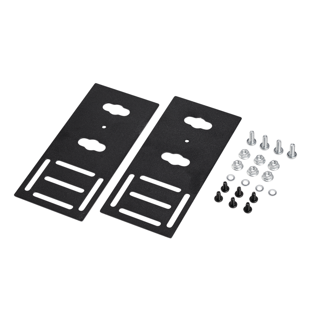 Product image for Hoffman DPDU1 Painted Black Rack Mount PDU Bracket Kit