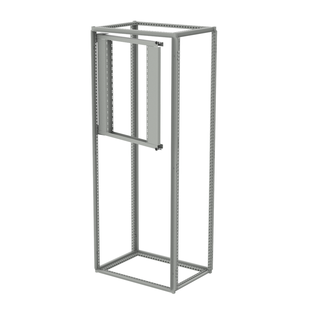 Product image for Hoffman PSF8 Partial Swing-Out Rack Frame, fits 800mm wide, Lt Gray, Steel