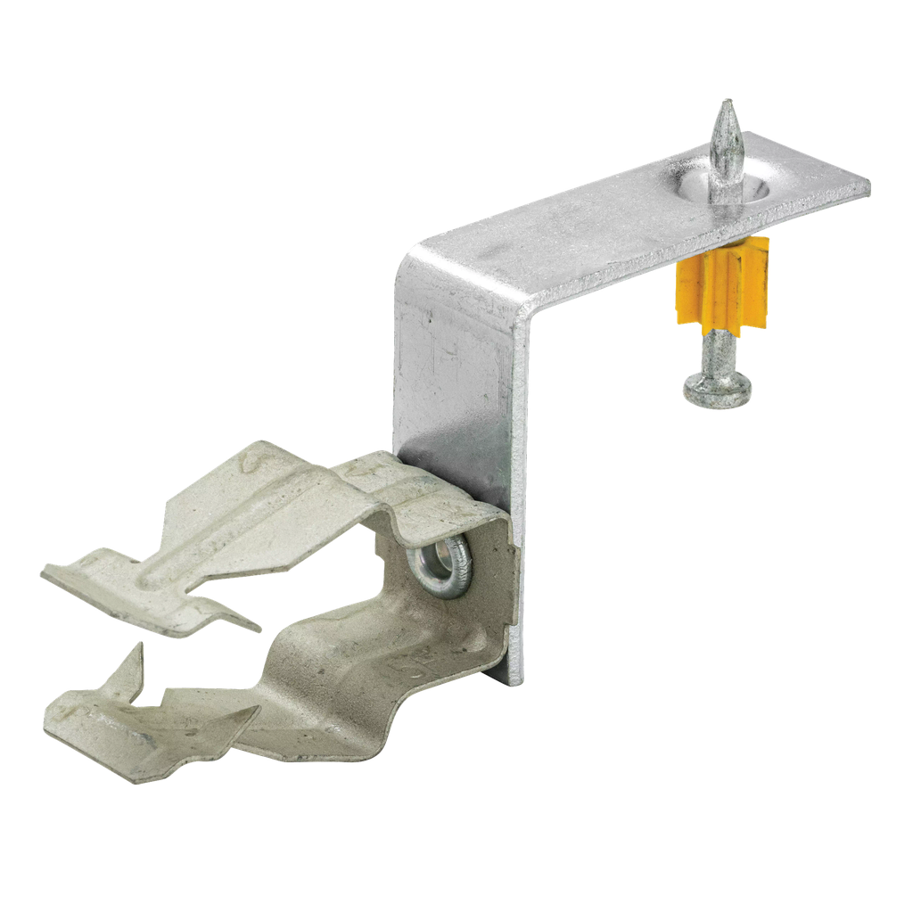 Product image for Caddy 12PSF Push In Conduit Clamp with Shot-Fire Bracket, 3/4" EMT, 0.866"-1.181" OD
