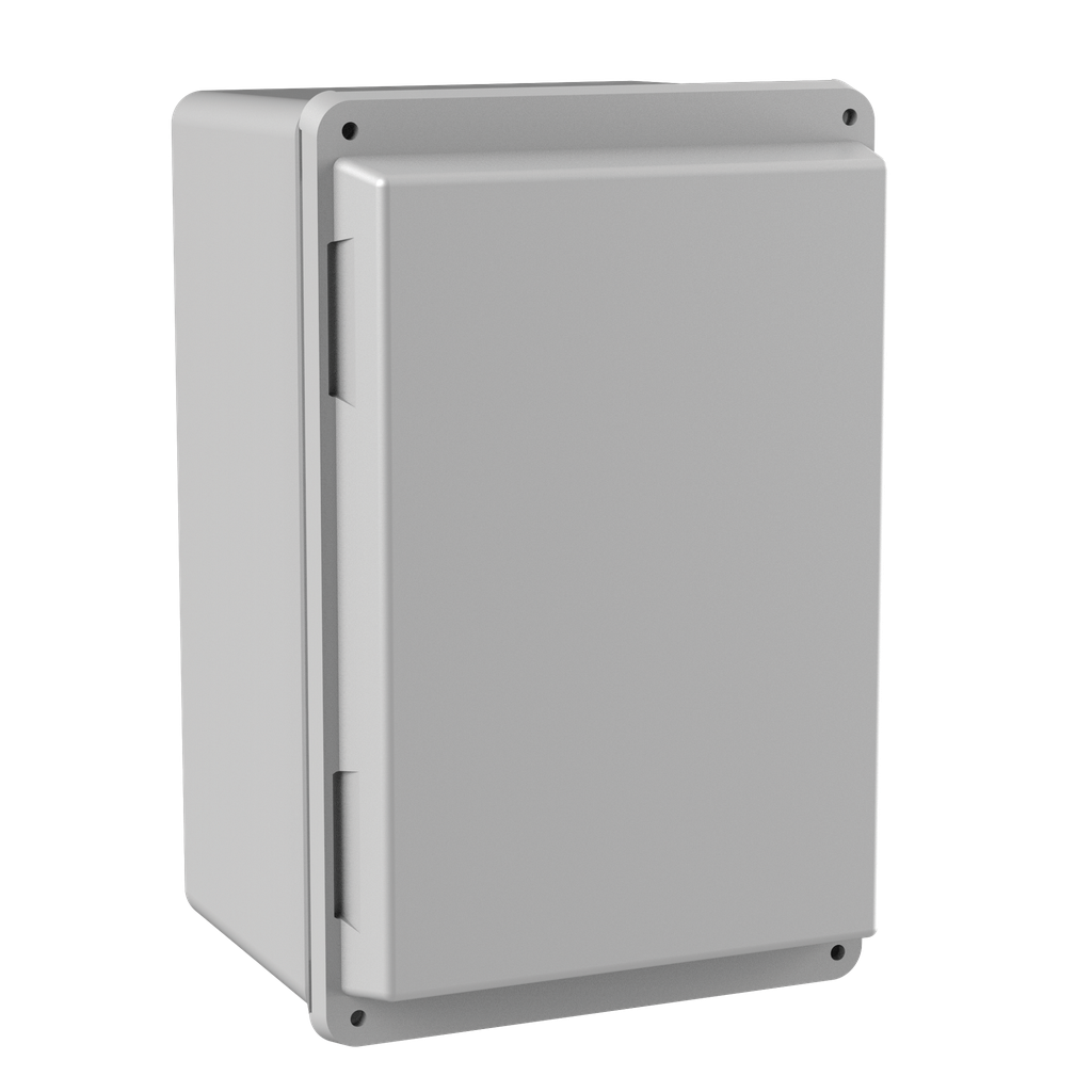 Hoffman A1066JFGR Screw- or Hinge-Cover with Quick-Release Latch, Type 4X, 9.5" x 6" x 5.69, Fiberglass Product image for Hoffman A1066JFGR Screw- or Hinge-Cover with Quick-Release Latch, Type 4X, 9.5" x 6" x 5.69, Fiberglass