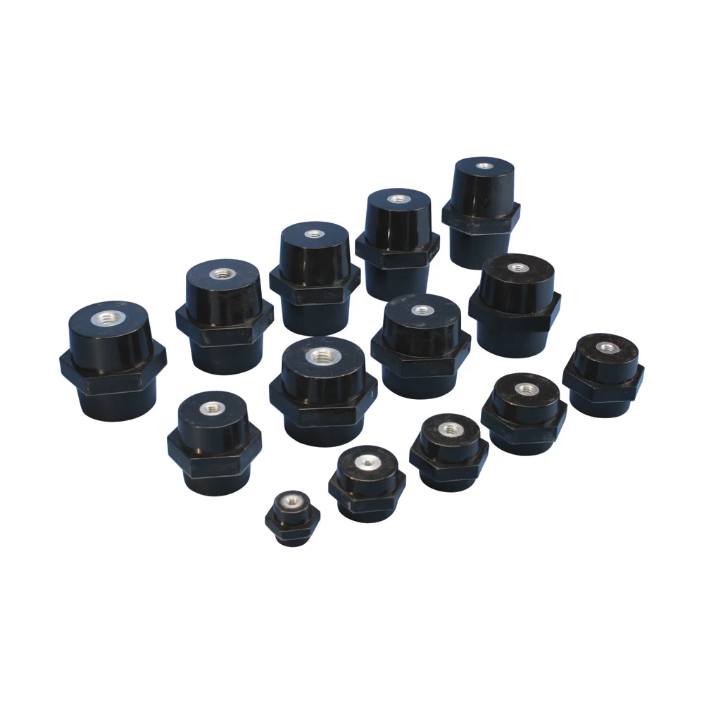 Mayer-DDS-Low Voltage Insulator, Imperial , 1.25", 1 5/8" Hex Width, 1.88", 3/8 UNC-1