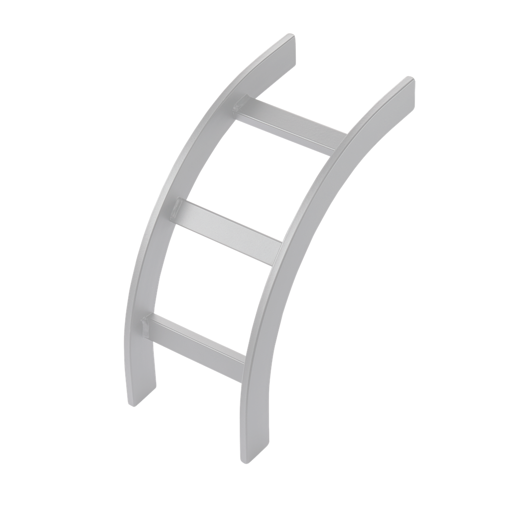 Product image for Hoffman LOB18W Ladder Rack Curved Sections (cULus Classified), White, Steel