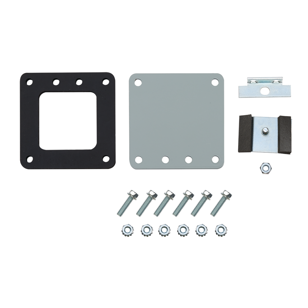 Product image for Hoffman F66LP Closure Plate, 6" x 6", Gray, Steel