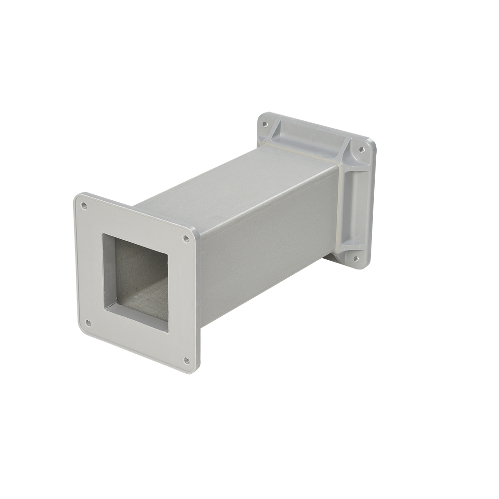 Product image for Hoffman F44W120STFG Straight Tube Section, 4" x 4" x 120", Fiberglass