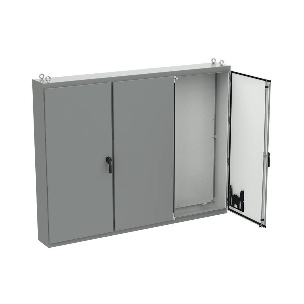Hoffman A86M3E20 Free-Stand, Multi-Door, Type 12, 86.12" x 112" x 20.12", Steel Product image for Hoffman A86M3E20 Free-Stand, Multi-Door, Type 12, 86.12" x 112" x 20.12", Steel