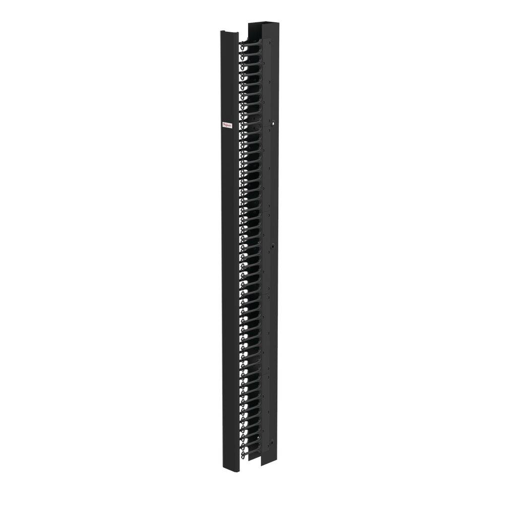 Product image for Hoffman EC3S7 CABLETEK-EC Vertical Cable Manager, 84" x 3.5" x 9", Black, Steel