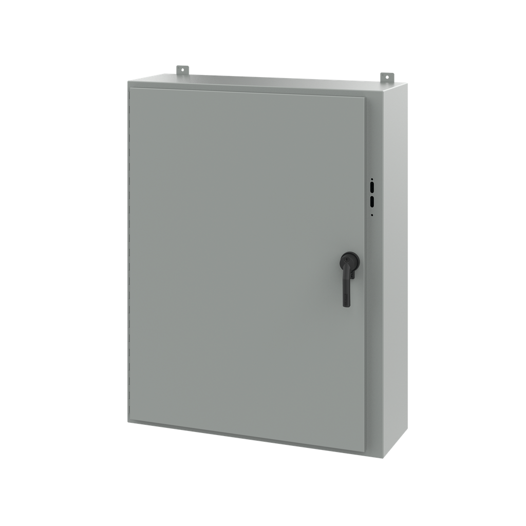 Product image for Hoffman A48SA3812LPPL Preferred Cutout, Disconnect Enclosure, Type 12, 48" x 37.38" x 12", Steel