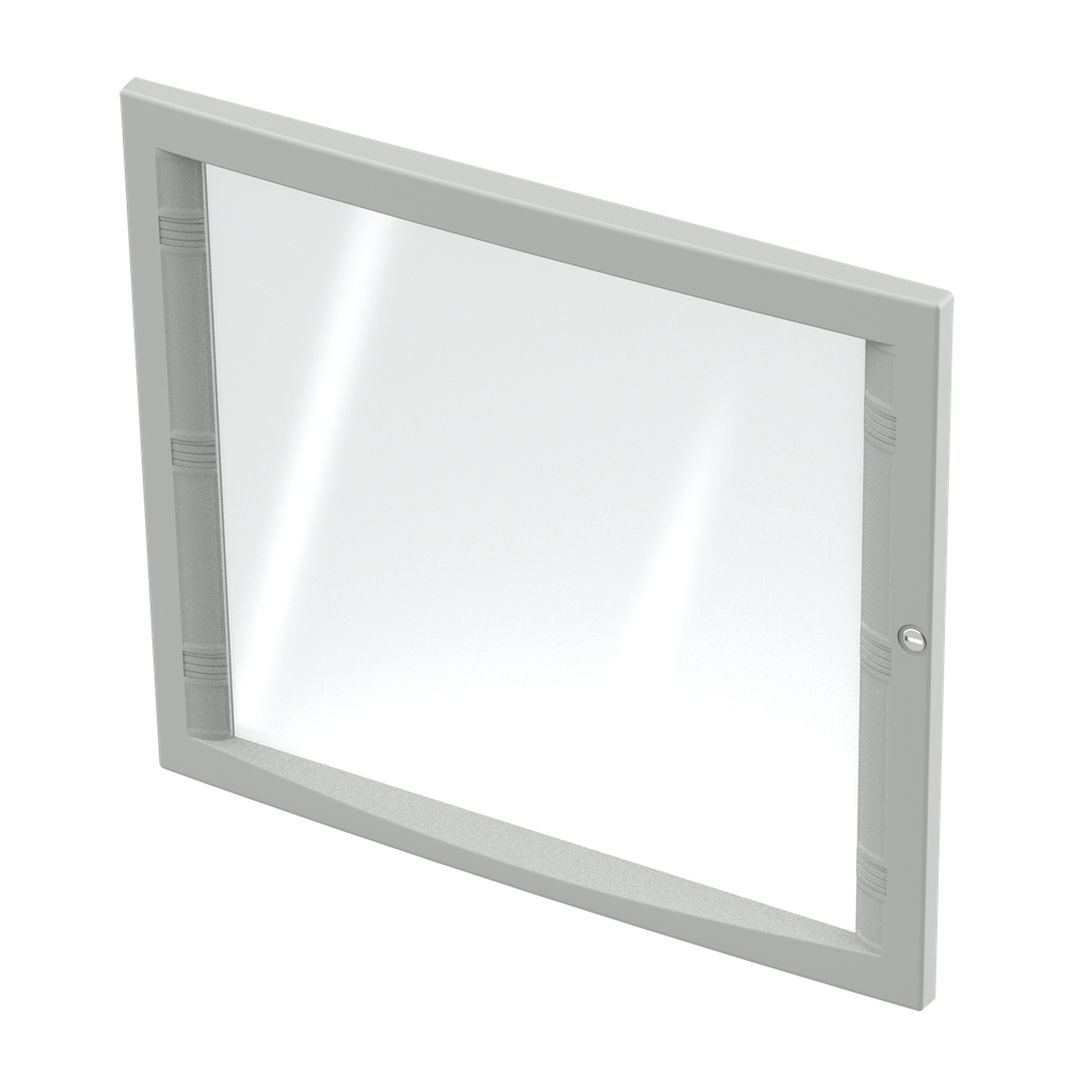 Product image for Hoffman CWH4045 CONCEPT Fixed and Hinged Window Kits, fits 400x 450mm, Aluminum