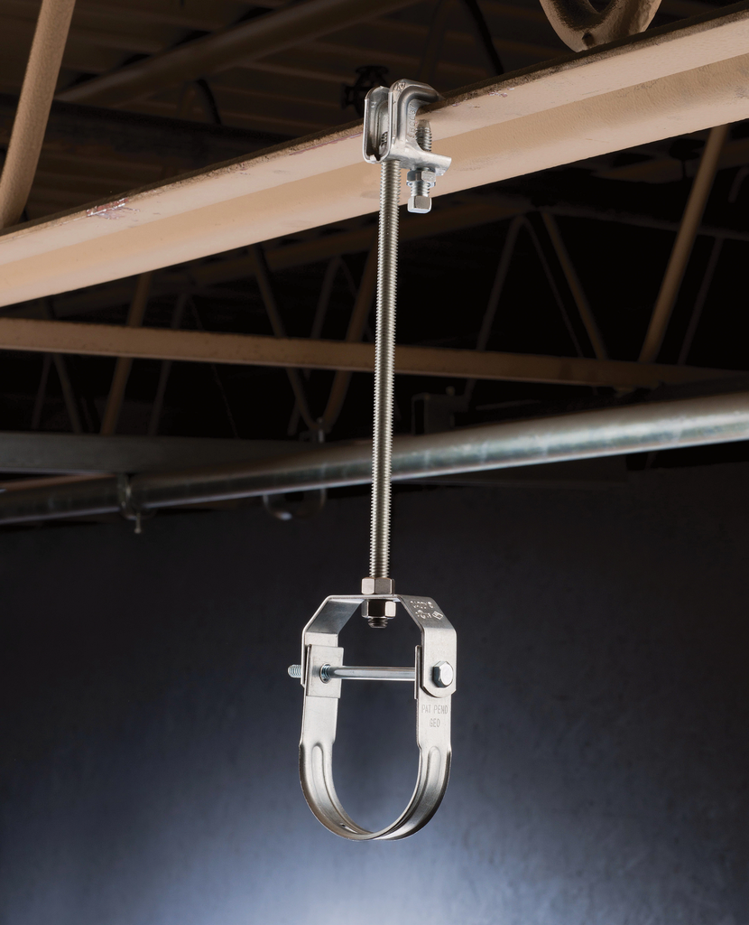 410 Clevis Hanger, Light Duty, 3" Pipe, 3.5" OD, 1/2" Rod