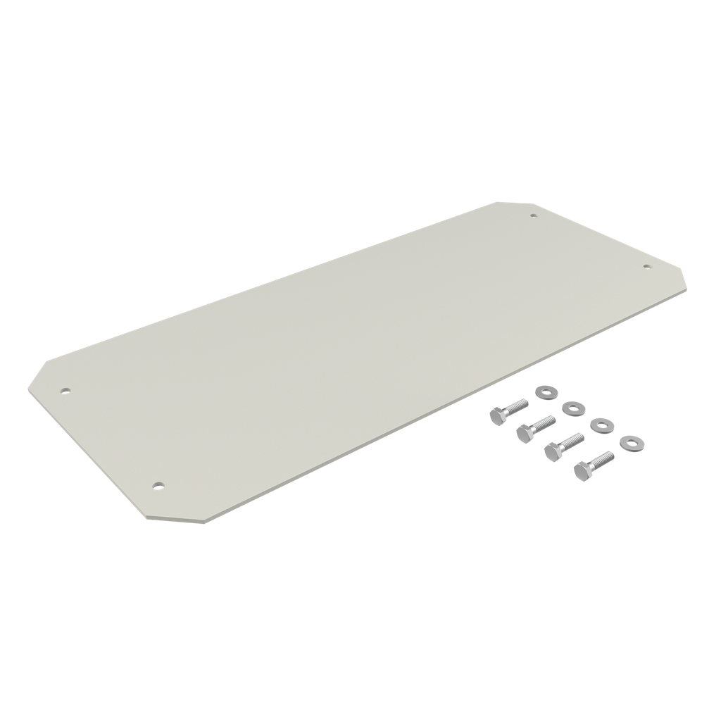 Hoffman WFHD3GP Gland Plate, 20.60x8.24x0.00, White, Aluminum Product image for Hoffman WFHD3GP Gland Plate, 20.60x8.24x0.00, White, Aluminum