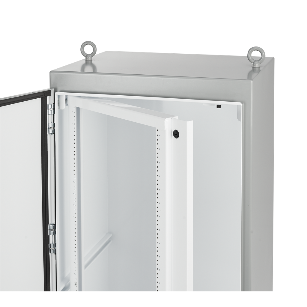 Product image for Hoffman A7236SOF19 Swing-Out Rack Mounting Frames, fits 72.06" x 36.06", White, Steel