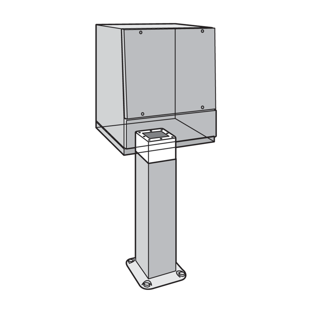 Hoffman APE688 Extension, 6" x 8" x 8", Gray, Steel Product image for Hoffman APE688 Extension, 6" x 8" x 8", Gray, Steel