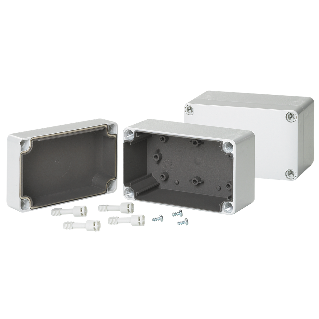 Hoffman Q1388PCEMC QLINE E, EMC, Type 4X, 125x 75x 74mm, Polycarbonate Product image for Hoffman Q1388PCEMC QLINE E, EMC, Type 4X, 125x 75x 74mm, Polycarbonate