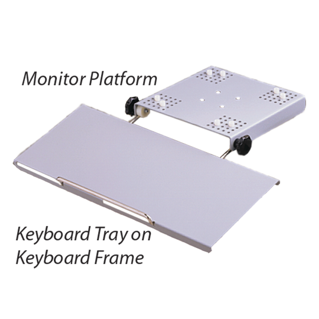 Product image for Hoffman CCS1KBT COMPACT Series 2 Keyboard Tray, fits Series 1, Aluminum