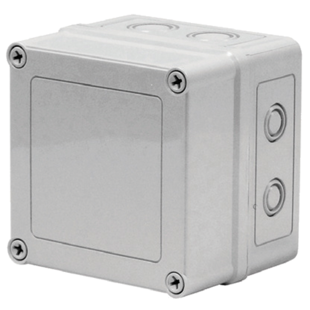 Hoffman VM554K VM Flat Opaque Screw Cover with Knockouts Type 4X, 5.03x5.03x4.02, Lt Gray, Polyester, K Product image for Hoffman VM554K VM Flat Opaque Screw Cover with Knockouts Type 4X, 5.03x5.03x4.02, Lt Gray, Polyester, K