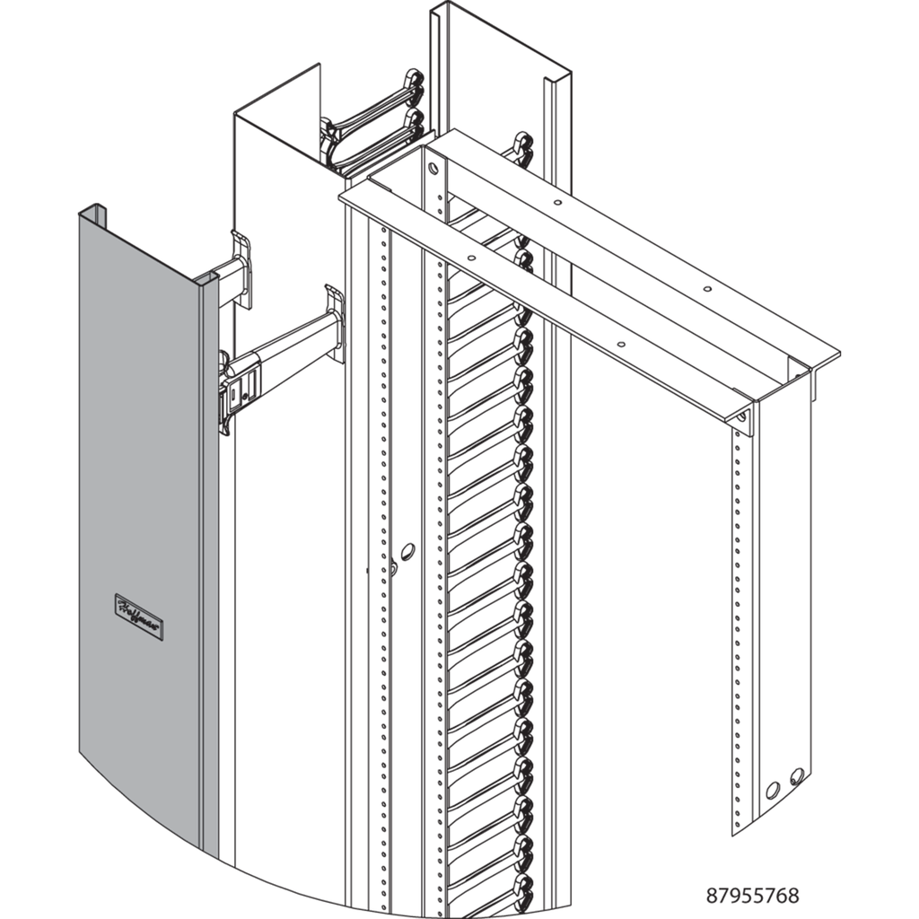 Product image for Hoffman EC12C7 E Vert Mgr Cvr 12i