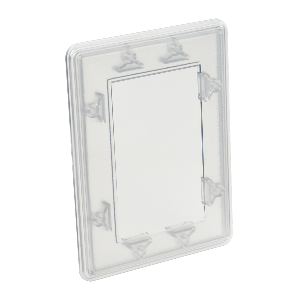 Product image for Hoffman APWK53NFNM Steel, Stainless Steel and Non-Metallic Window Kits, 5" x 3", Polycarbonate