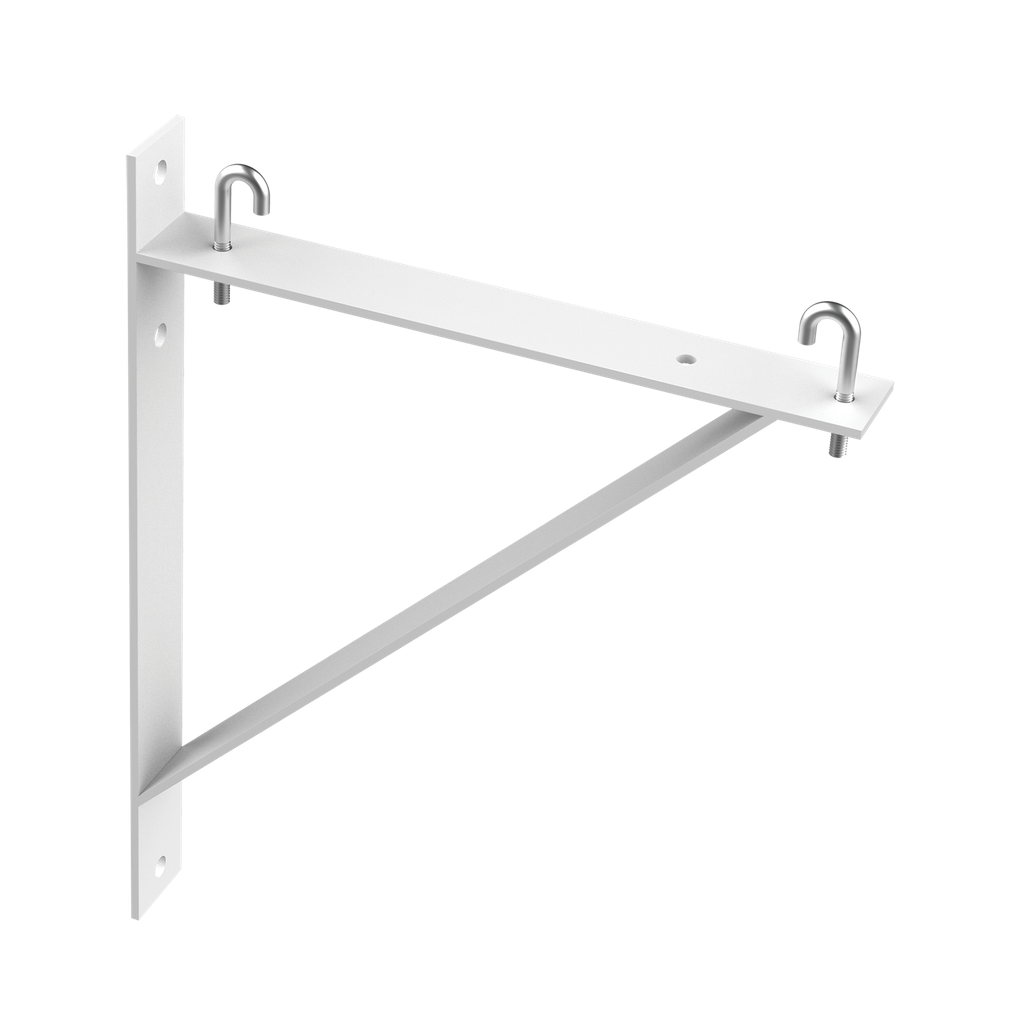 Product image for Hoffman LTSB12W Triangle Support Bracket Kit, White, Steel
