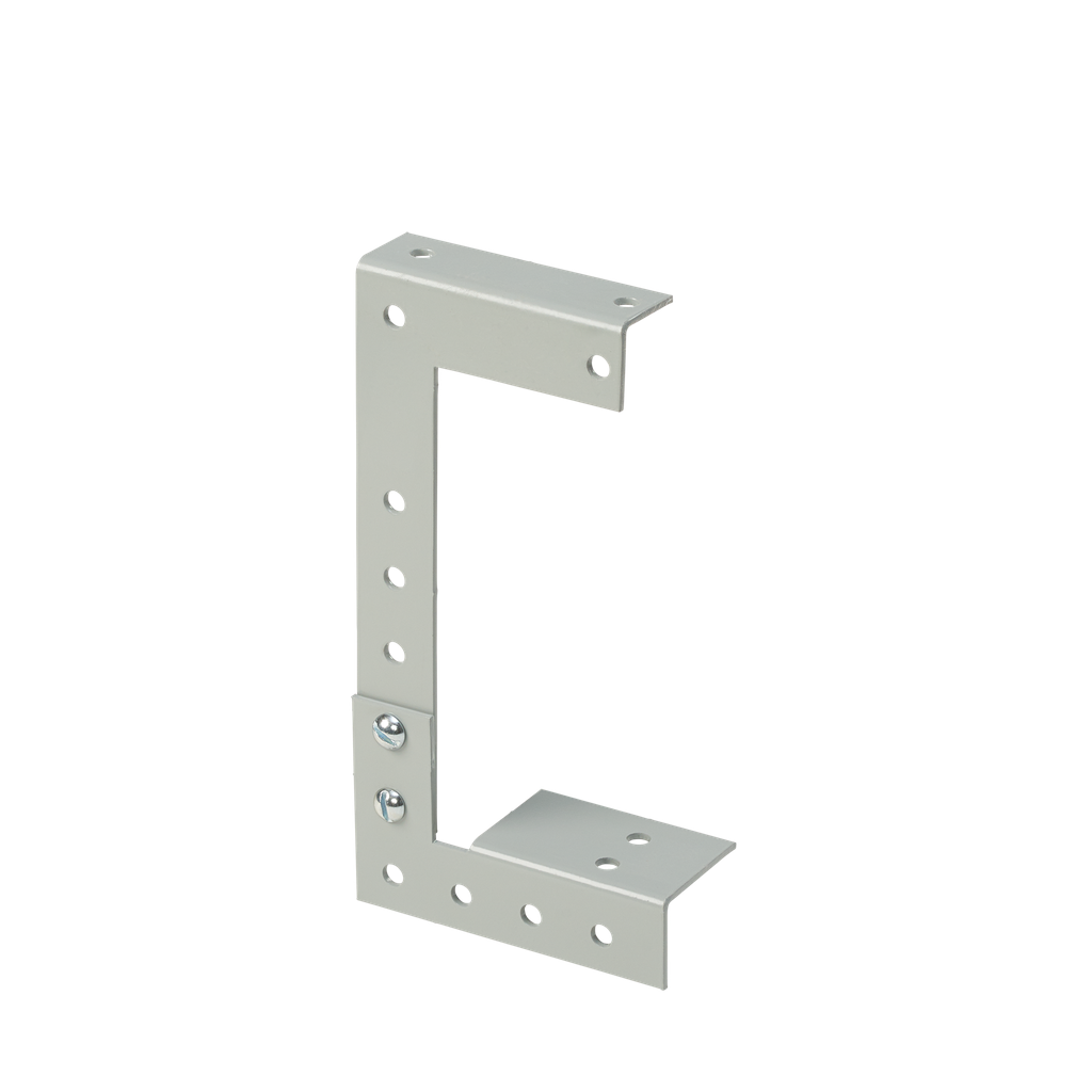 Product image for Hoffman F66GDB Drop and Bracket Hangers, fits 6" x 6", Gray, Steel