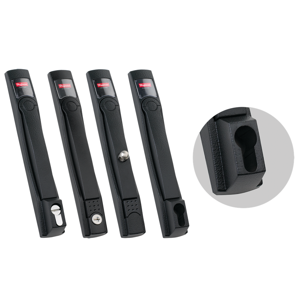 Hoffman PFHKBL Keylocking Flush Handle, Steel Product image for Hoffman PFHKBL Keylocking Flush Handle, Steel