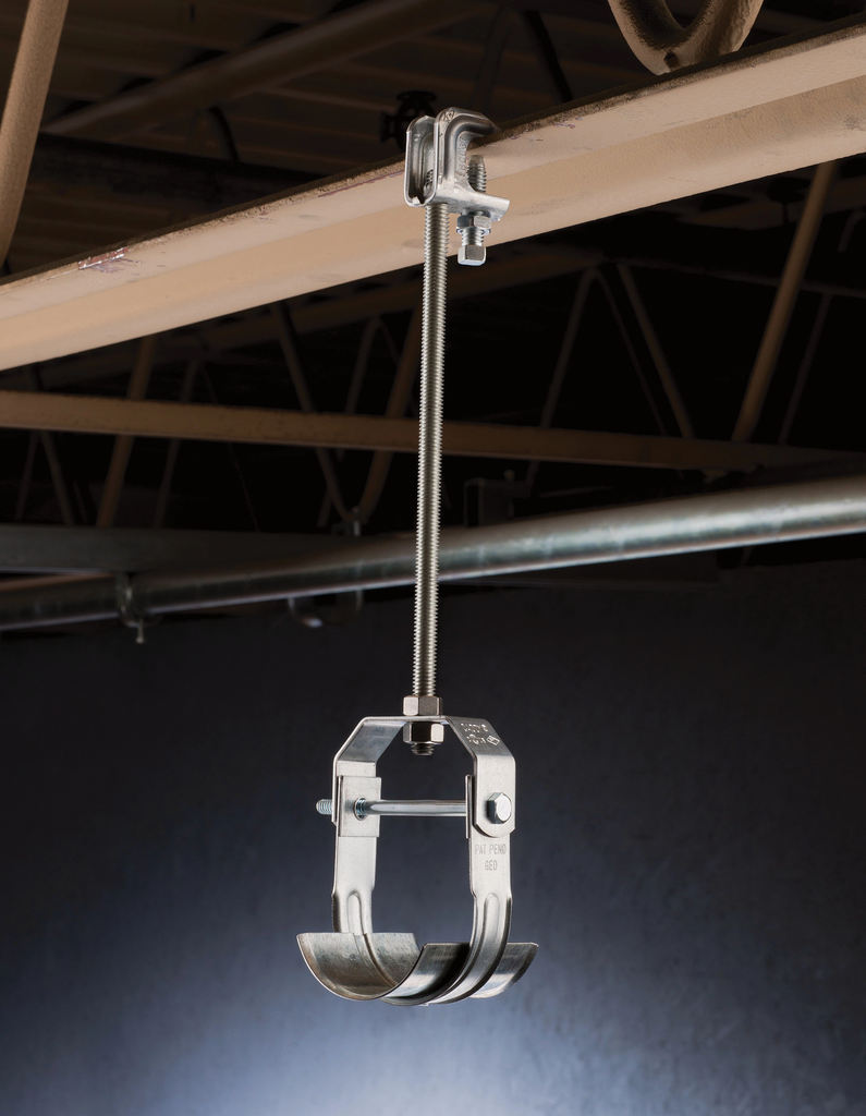 410 Clevis Hanger, Light Duty, 3" Pipe, 3.5" OD, 1/2" Rod