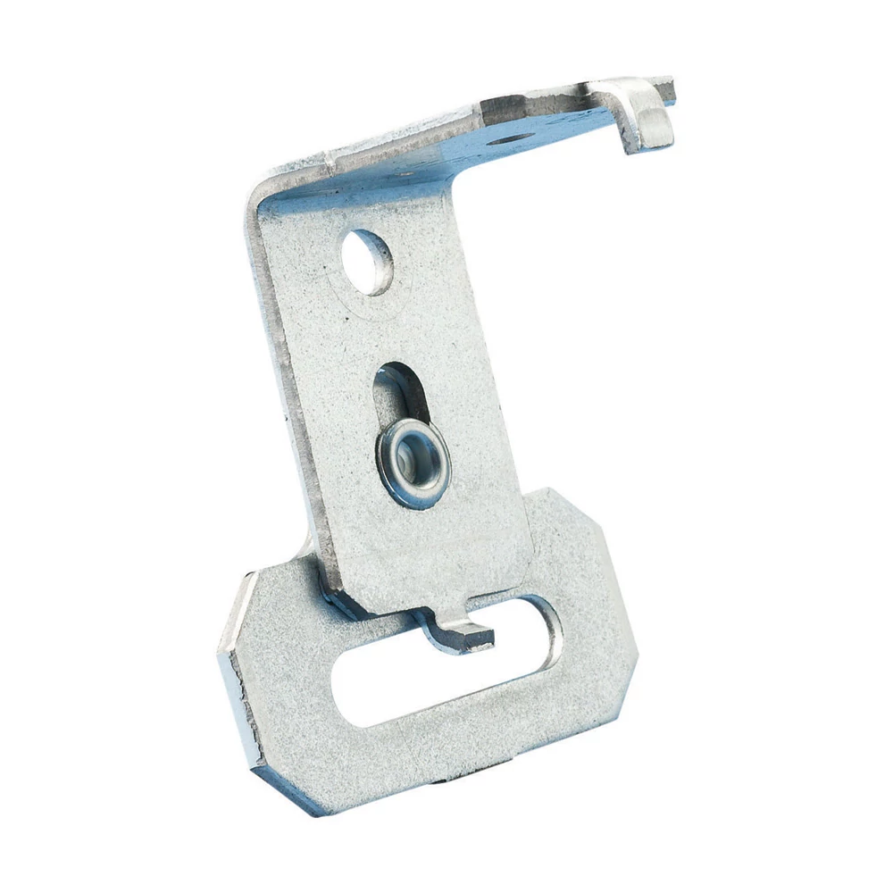 Product image for Erico MSSAFAB3 Strap Hanger with Pin Driven Angle Bracket, 1 1/4" Max Strap, 3/16" Hole