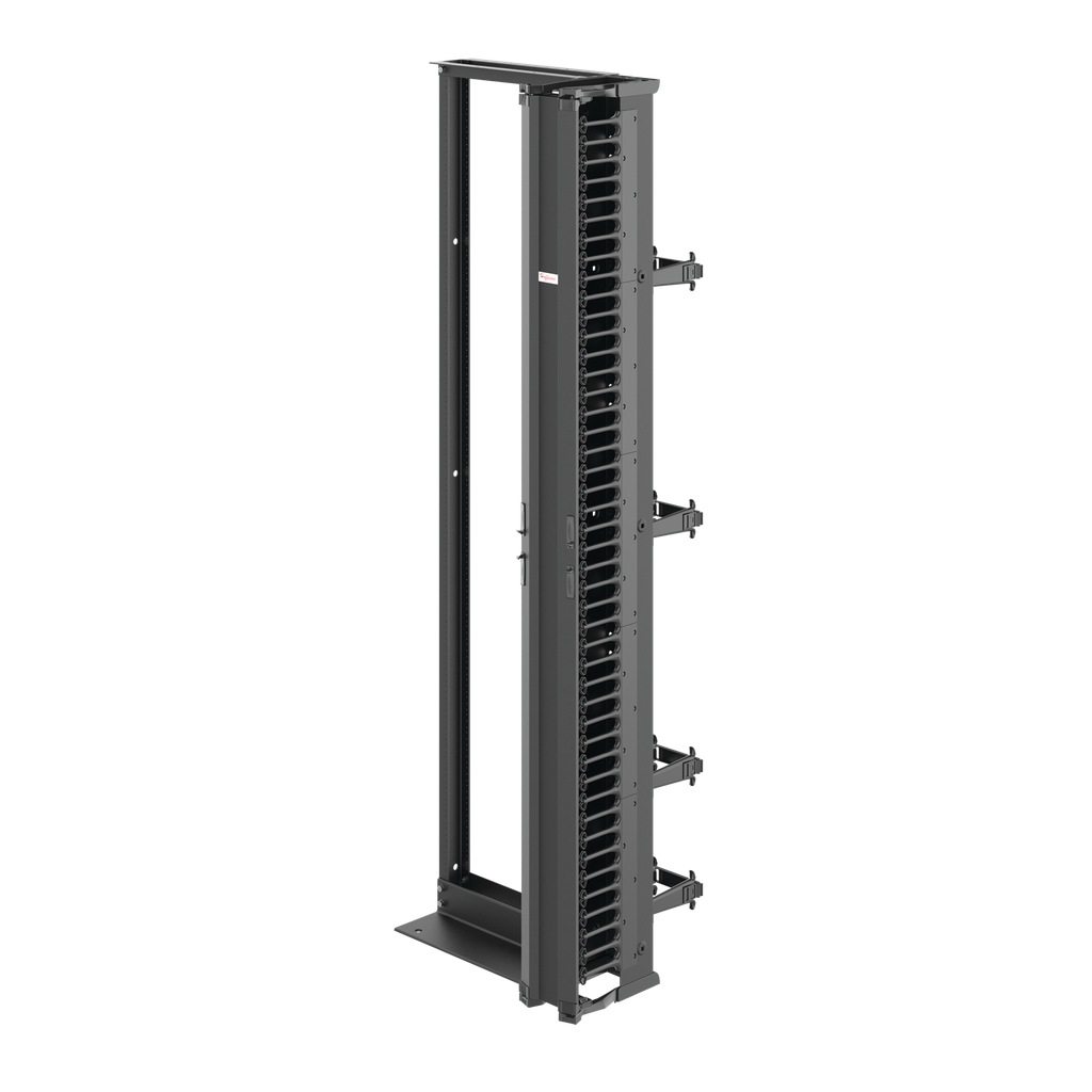 Hoffman EDR19FM45UCM1 2-Post Open Frame Rack, 19 in x 45U, Black, Aluminum Product image for Hoffman EDR19FM45UCM1 2-Post Open Frame Rack, 19 in x 45U, Black, Aluminum