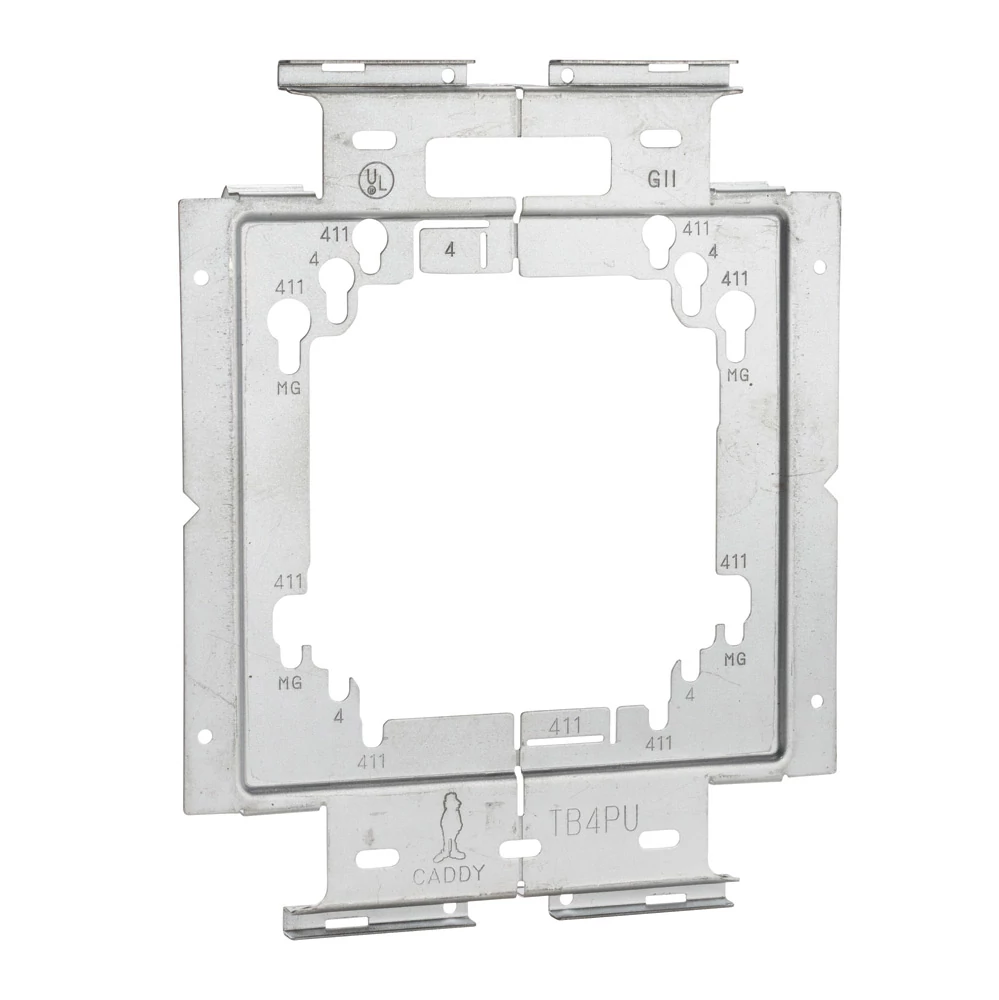Caddy TB4PU Universal Box Mounting Plate, 4", 4-11/16" Box Product image for Caddy TB4PU Universal Box Mounting Plate, 4", 4-11/16" Box