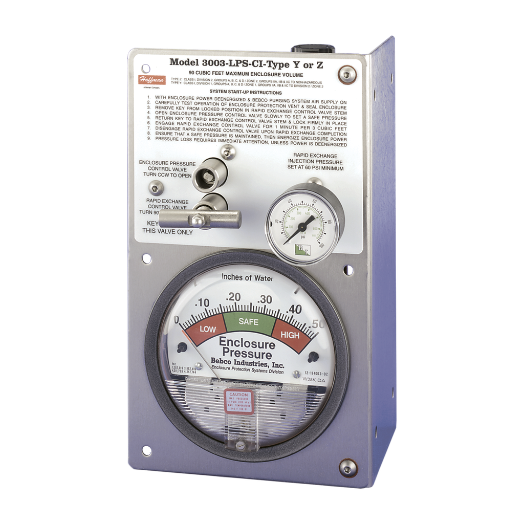 Product image for Hoffman A3003YZVM Large-Volume Type Y and Z Purging/Pressurization System, 90CF
