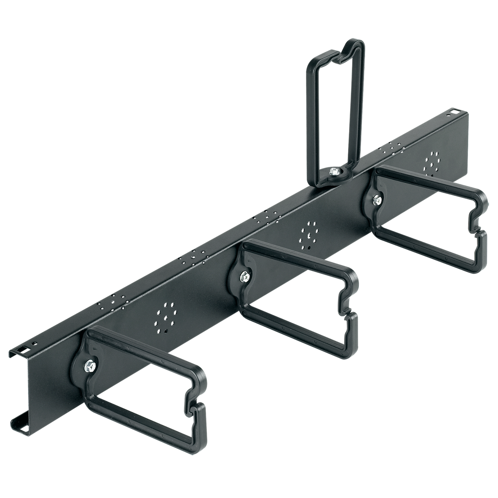 Product image for Hoffman PFBDR8 ProLine Front-to-Back D-Ring Bracket, fits 800mm deep, Black, Steel