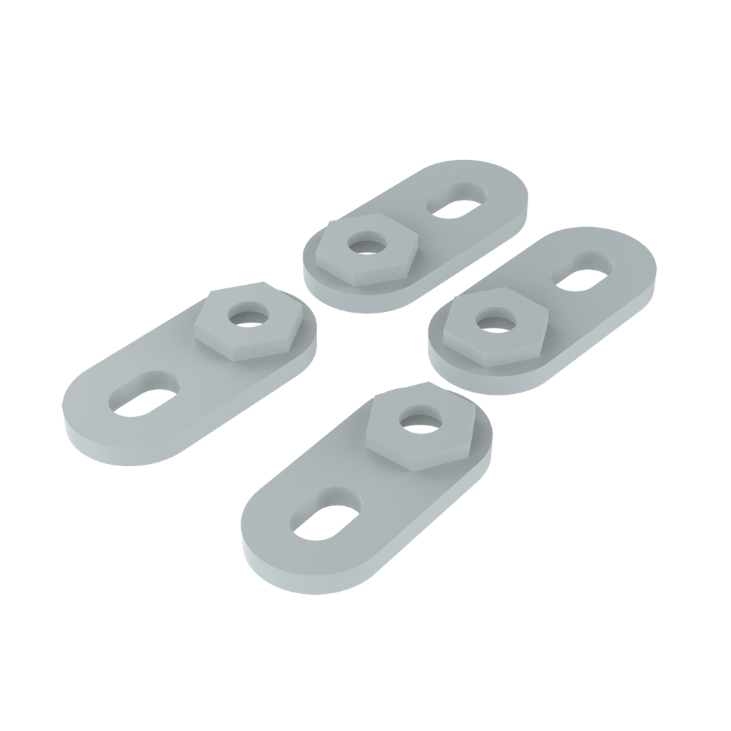 Hoffman A48MFTHDWK A48 Mounting Foot Kit Product image for Hoffman A48MFTHDWK A48 Mounting Foot Kit