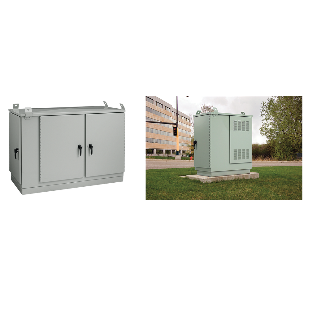Hoffman T504030PM3 OPAL Pad-Mount DSL Cabinet, 48.5" x 43.54x 30", Lt Gray, Aluminum Product image for Hoffman T504030PM3 OPAL Pad-Mount DSL Cabinet, 48.5" x 43.54x 30", Lt Gray, Aluminum