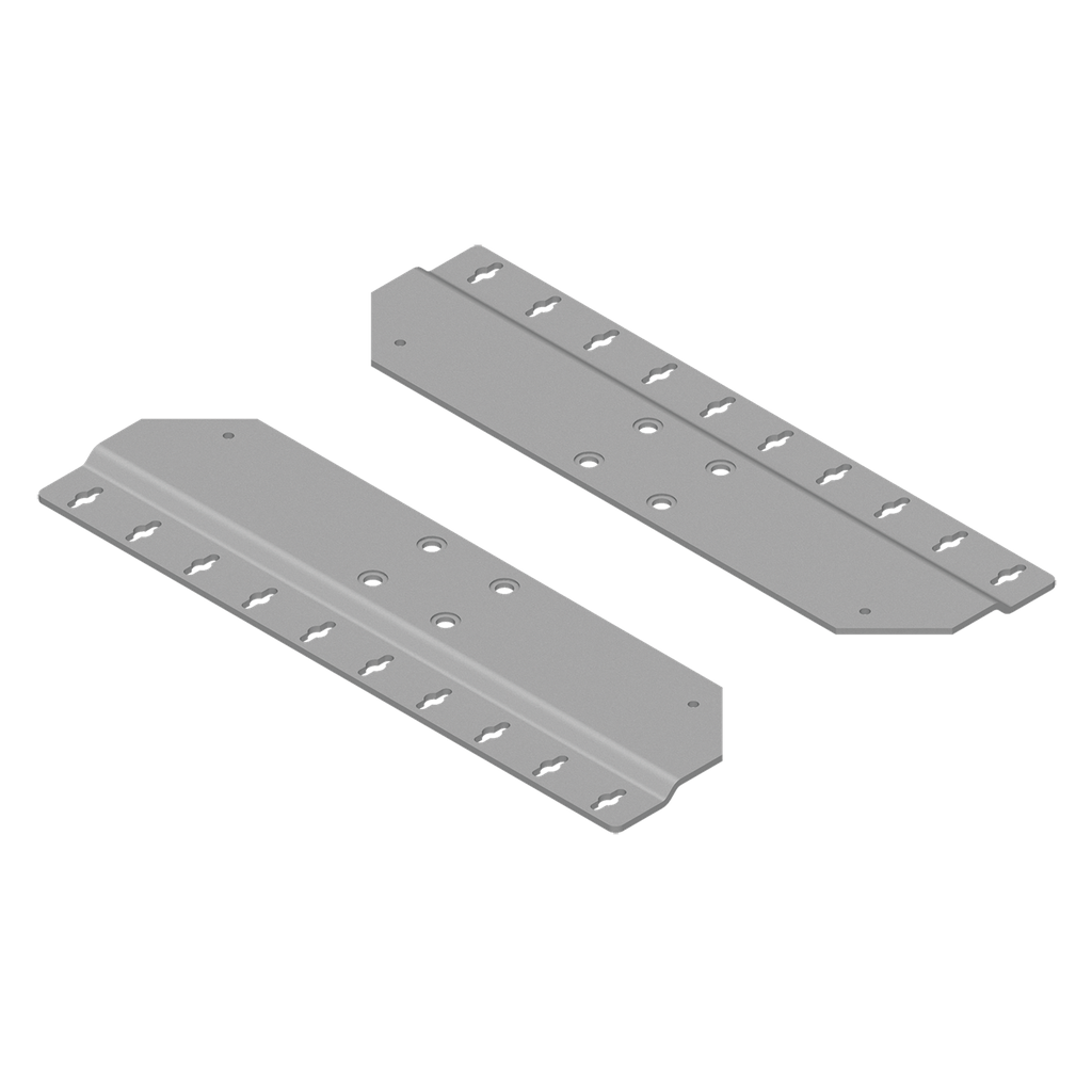 Product image for Hoffman EMB1 Wall Mounting Bracket, 1.73x 30.20" x 21.26, Lt Gray, Aluminum