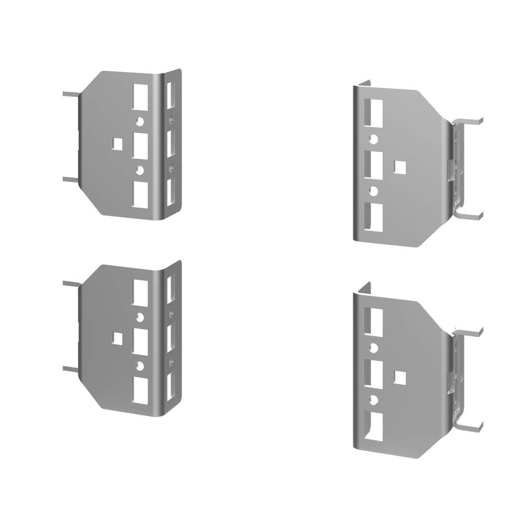 Product image for Hoffman PRB50 Frame-Reducing Brackets for Frames or Grid Straps, 50mm + 50mm, Steel