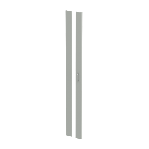 Filler Panel Kit, fits 1400x800 Rack Frame, C justified, Light Gray, Steel