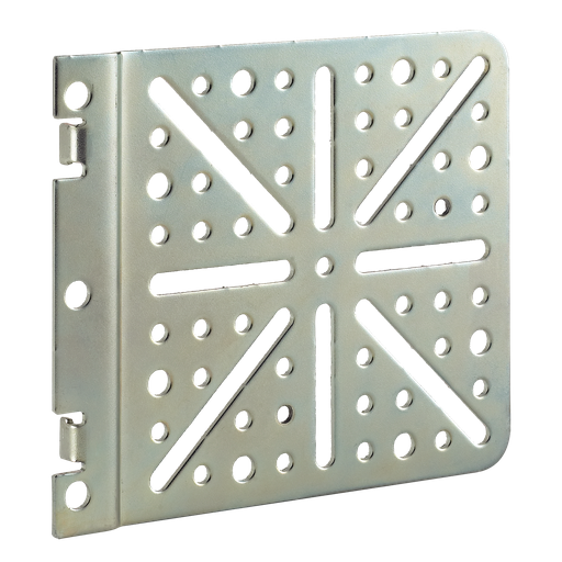 Product image for Hoffman EPDUBK Universal Power Strip Bracket, Black, Steel