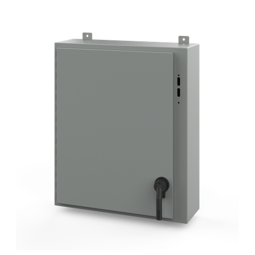 Disconnect Enclosure with Handle Type 12, 30.00x25.38x8.00, Gray, Steel