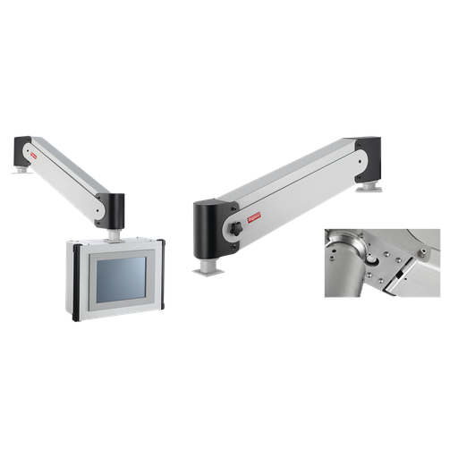 Syspend VHD-Motion Arm Type 4, 10.18x40.65x4.86, Lt Gray, Steel