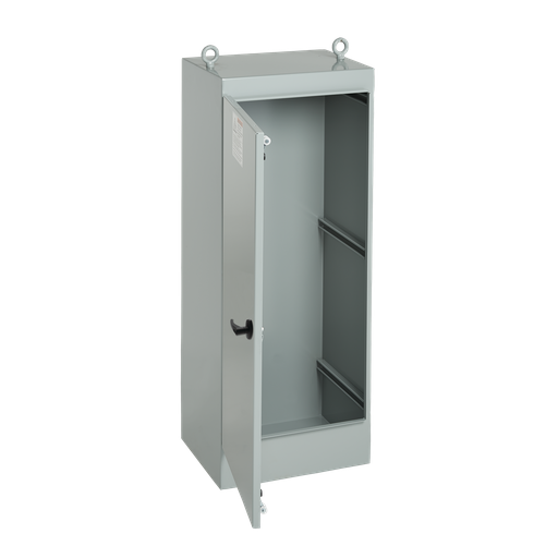 Freestand Single Access White Inside Type 12, 90.06x36.06x36.06, Gray, Steel