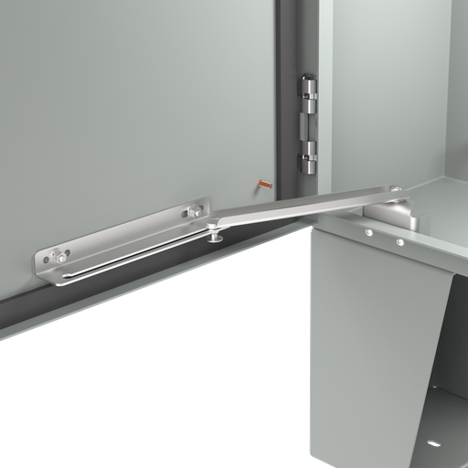Product image for Hoffman ALGDSTOPKSS6 Door Stop Kit for Free-Stand or Floor-Mount, Stainless Steel Type 316L