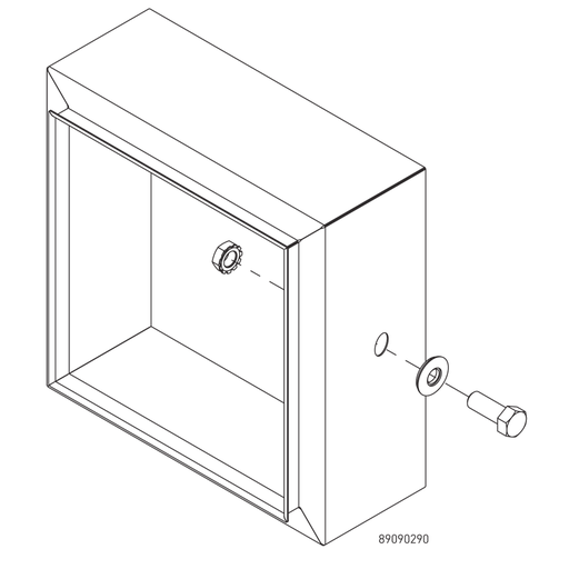 AHK14204X - UL-Recognized Hardware Kit Type 4X, 1/4-20, Tumbled, Stainless Steel 304